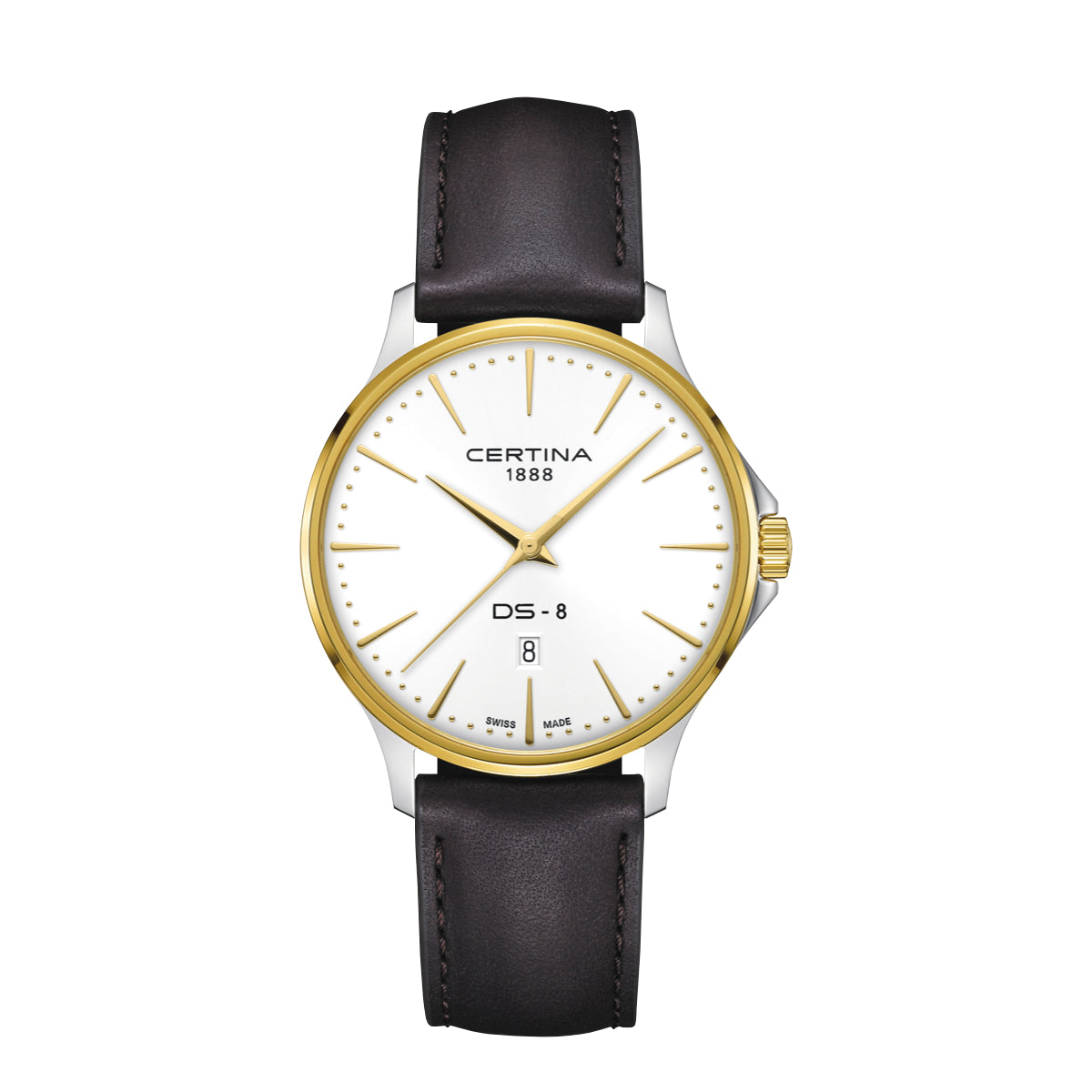 Certina DS-8 Gent 40mm m. Brun Læderrem