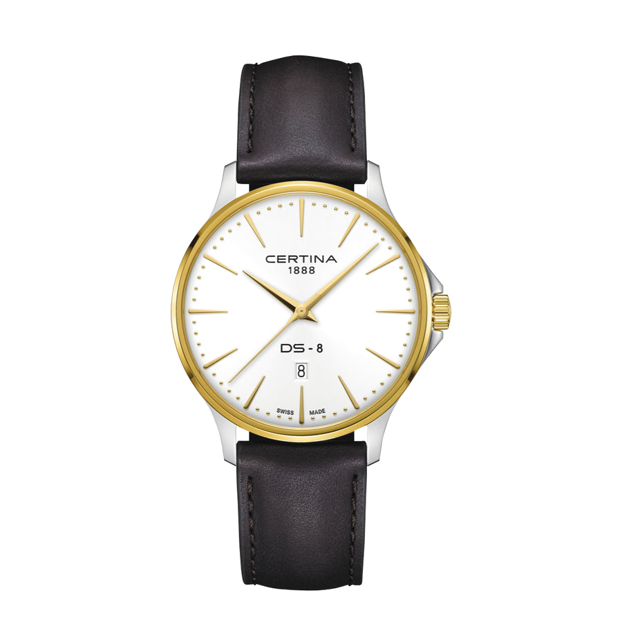 Certina DS-8 Gent 40mm m. Brun Læderrem