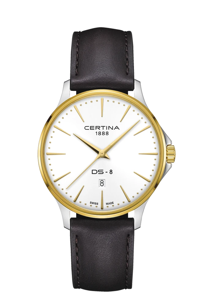 Certina DS-8 Gent 40mm m. Brun Læderrem