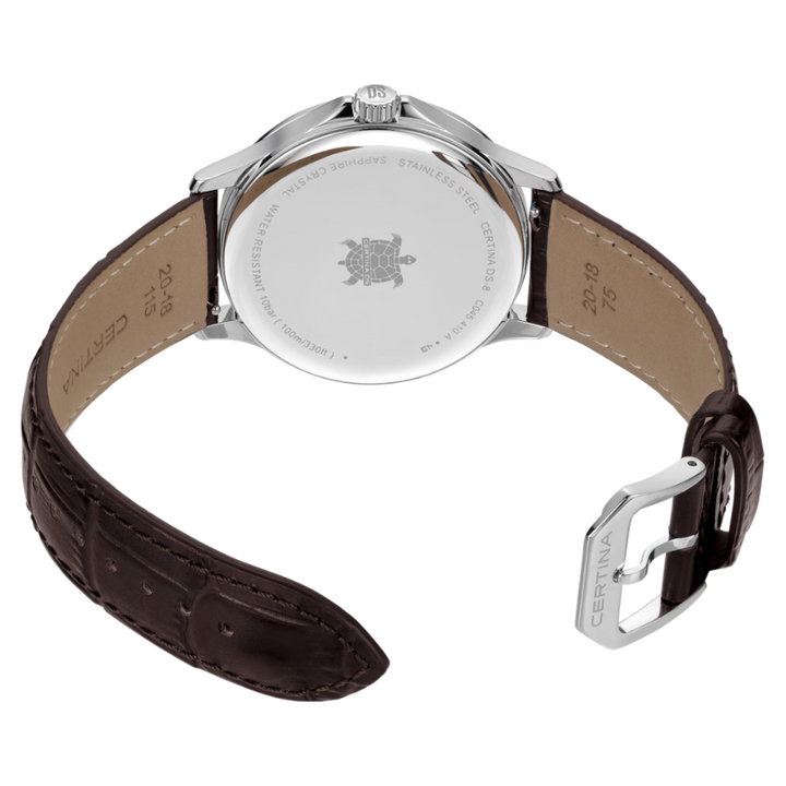 Certina DS-8 Gent 40mm – Grøn Urskive & Læderrem – produktbillede 2