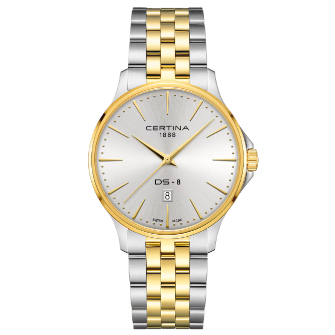 Certina DS-8 Gent - 40mm Stål & Guld PVD – C0454102203100