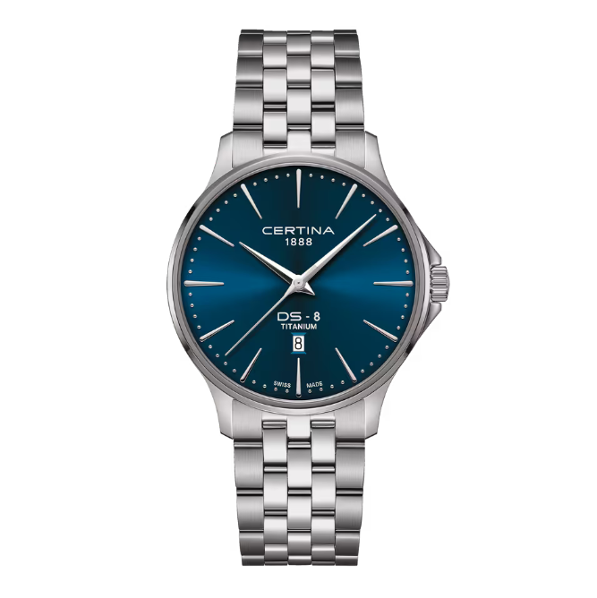 Certina DS-8 Titanium - 40mm Blue – C0454104404100