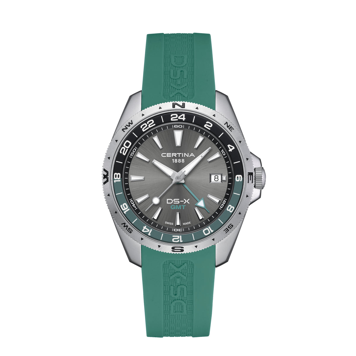 Certina DS-X GMT 41mm Med Gummirem