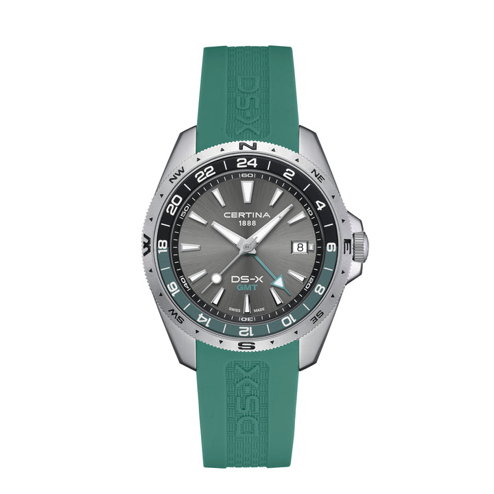 Certina DS-X GMT 41mm Med Gummirem