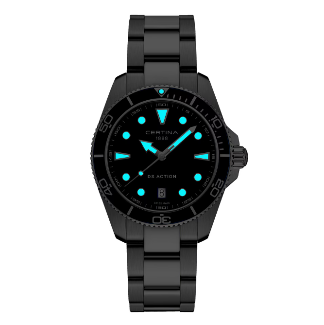 Certina DS Action – 40mm  Blå Urskive – produktbillede 2