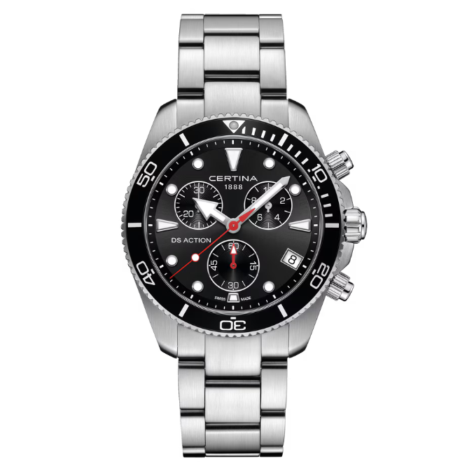 Certina DS Action Chrono - 42mm Sort Urskive – C0484171105100