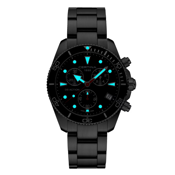 Certina DS Action Chrono - 42mm Sort Urskive – produktbillede 2