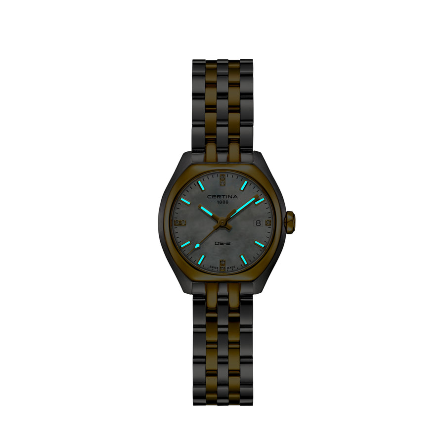 Certina DS-2 Lady Stål m. Guld PVD