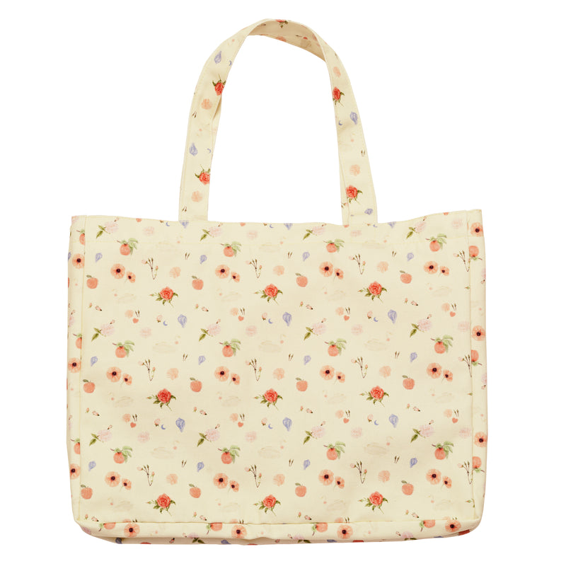 Maanesten Big Canvas Tote Bag Roses And Shells