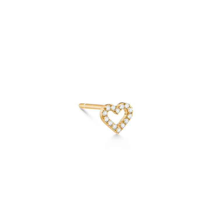 Ro Copenhagen Symbols Open Heart Diamant Ørestik – 18 kt. Guld