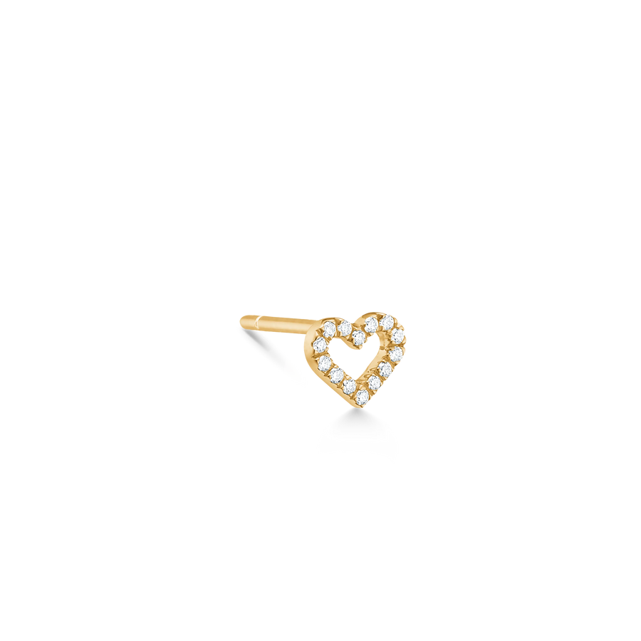 Ro Copenhagen Symbols Open Heart Diamant Ørestik – 18 kt. Guld