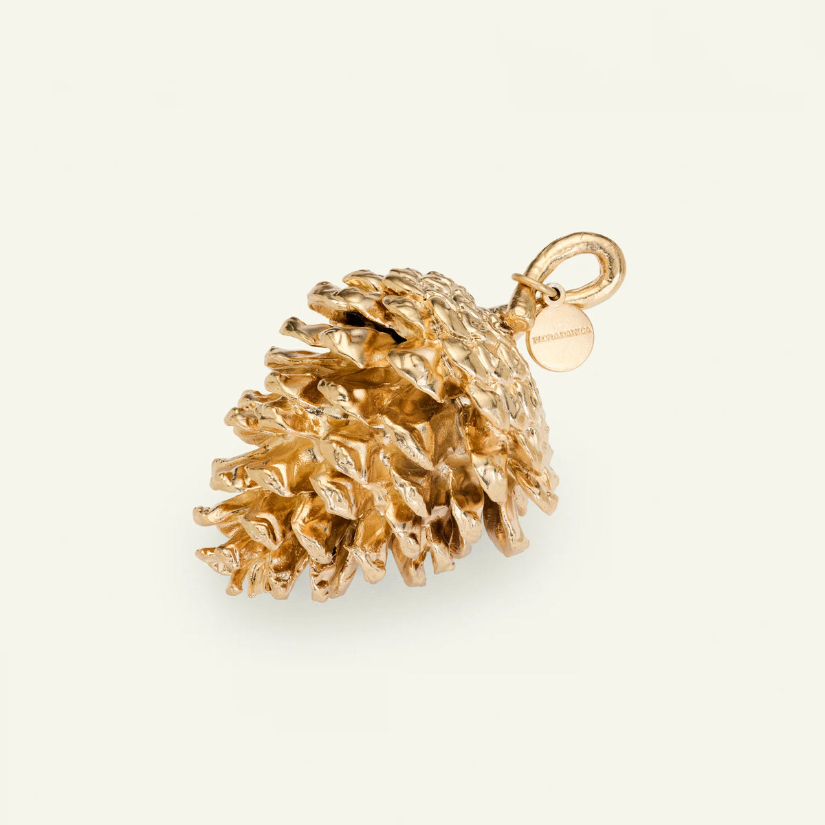 Flora Danica Fyrrekogle – 18 Karat Guldbelagt Julepynt – FDJ-XMAS-KOGLE-G