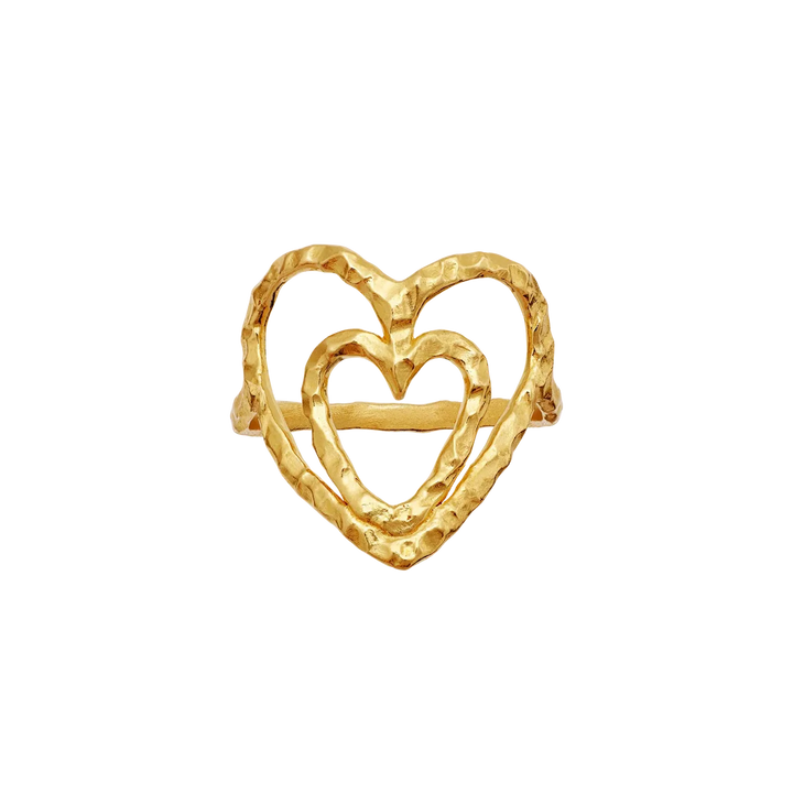 Maanesten Felicity Forgyldt Hjerte Ring
