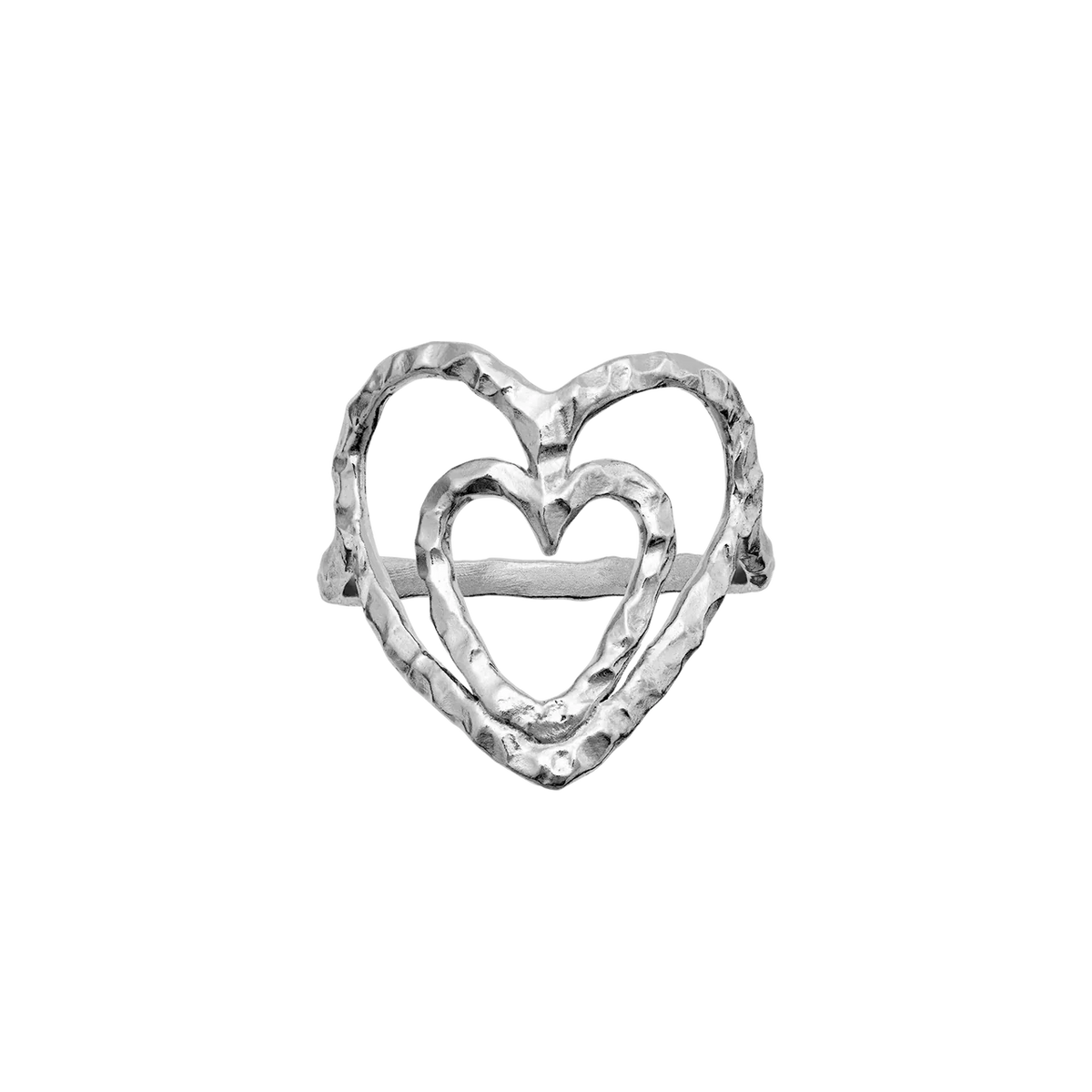 Maanesten Felicity Sølv Hjerte Ring