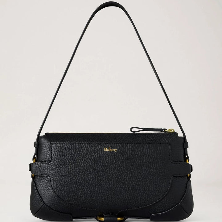 Mulberry Lennox Shoulder Heavy Grain Black