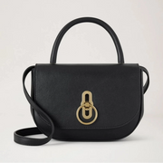 Mulberry Small Amberley Top Handle Smooth Leather Black