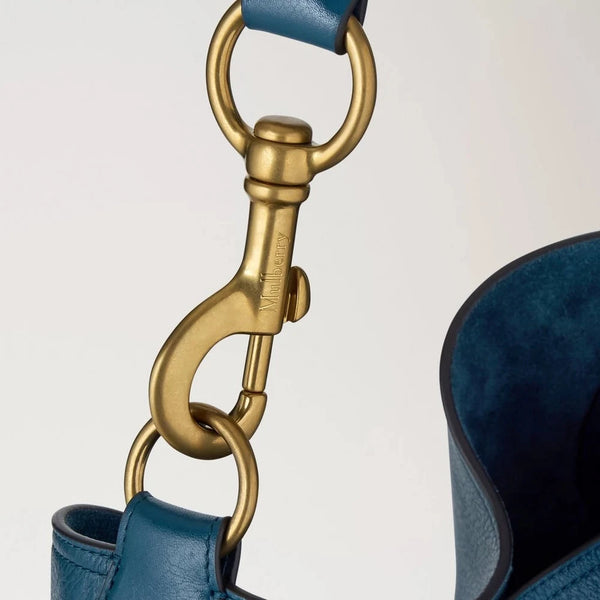 Mulberry Hackney Shoulder Bag Out of the Blue High Shine Leather