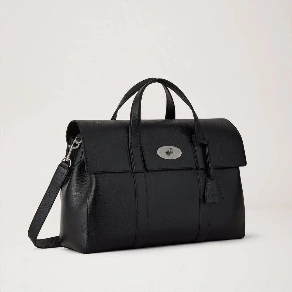 Mulberry Heritage Piccadilly Messenger Small Classic Grain Black