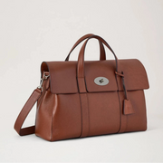 Mulberry Heritage Piccadilly Messenger Small Classic Grain Two Tone Oak