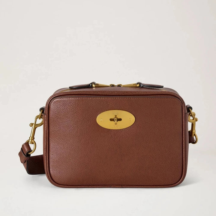 Mulberry Darley Camera Bag Small Classic Grain Two Tone Oak