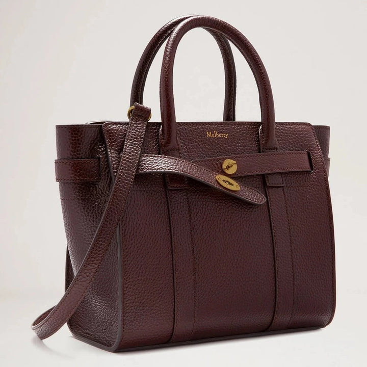 Mulberry Mini Zipped Bayswater Oxblood Small Classic Grain – produktbillede 2