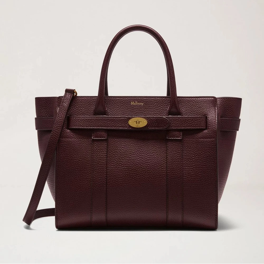 Mulberry Small Zipped Bayswater Oxblood Small Classic Grain – HH0307/205K195