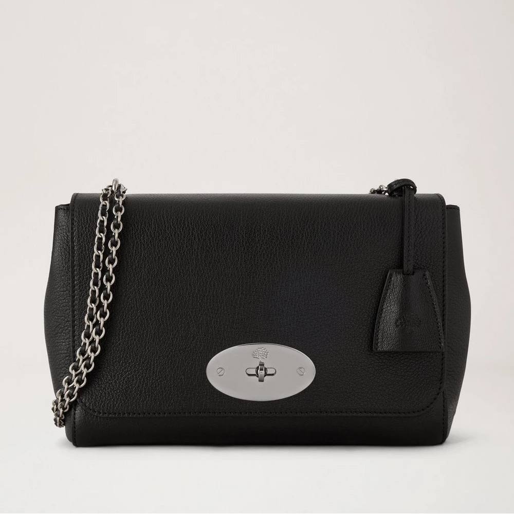 Mulberry Medium Lily Black & Silver Glossy Goat – HH0345/874A100