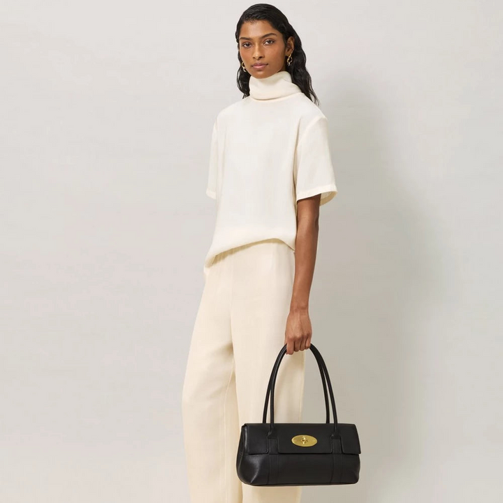 Mulberry East West Bayswater Black Supple Smooth Leather – HH0402/771A100