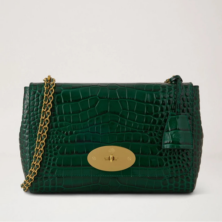 Mulberry Medium Lily Emerald Shiny Croc – HH0415/807Q180