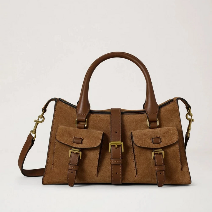 Mulberry Small Roxanne Vintage Oak Suede – produktbillede 5