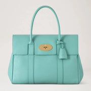 Mulberry Bayswater Marina Blue Small Classic Grain