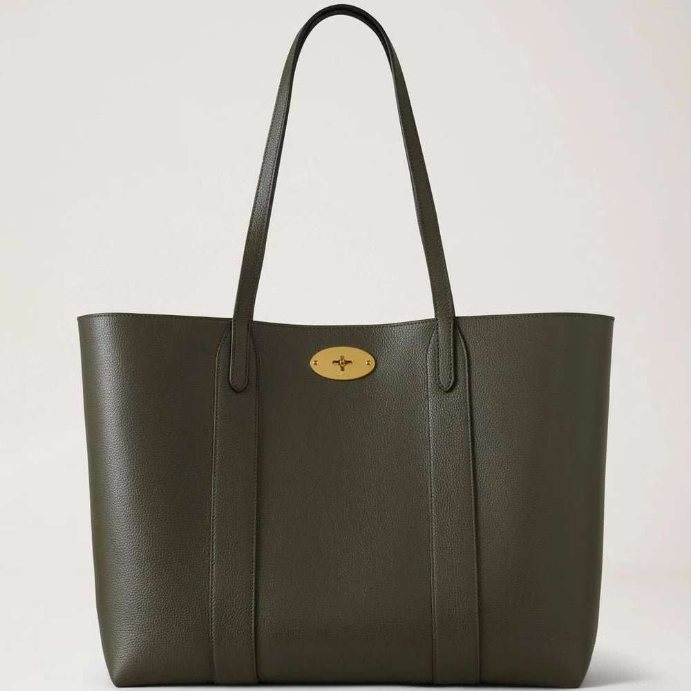 Mulberry Bayswater Tote Juniper Green Small Classic Grain