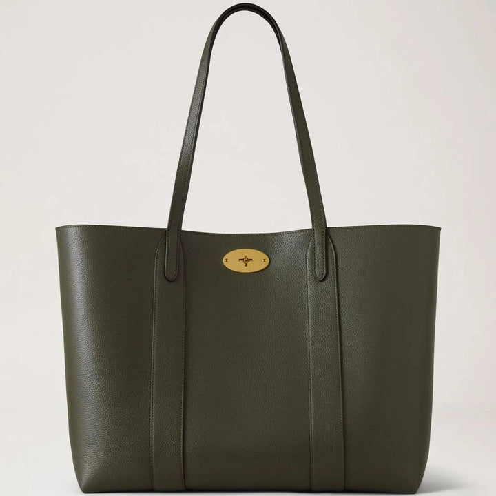 Mulberry Bayswater Tote Juniper Green Small Classic Grain
