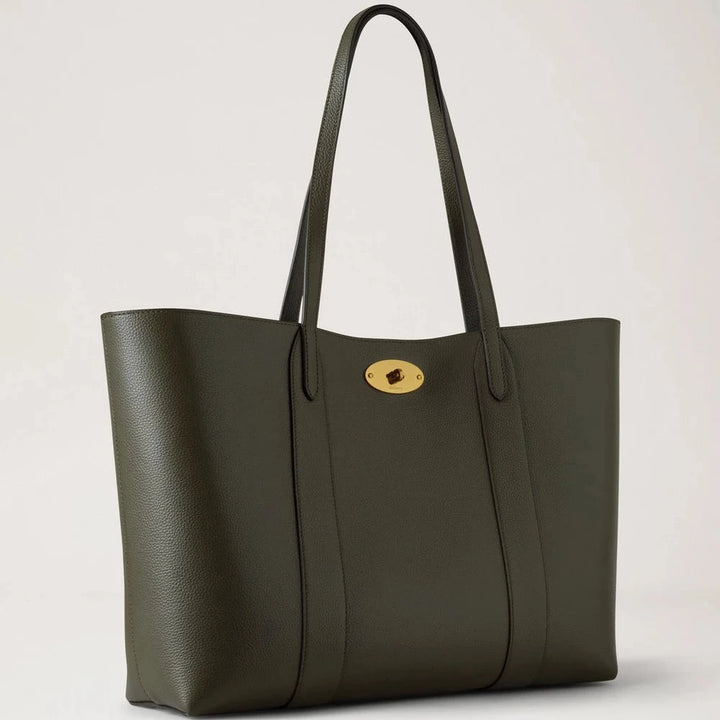 Mulberry Bayswater Tote Juniper Green Small Classic Grain