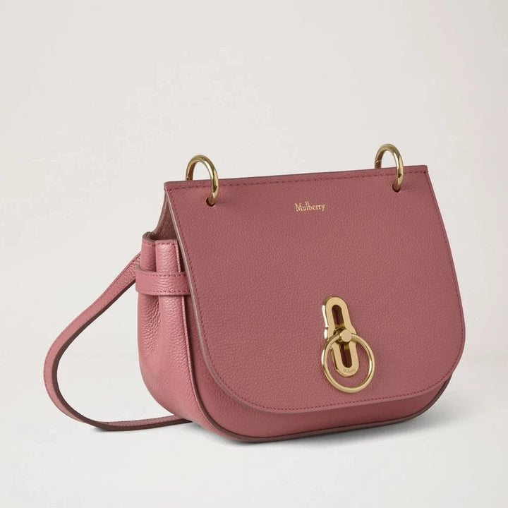 Mulberry Small Amberley Satchel Small Classic Grain Pink Scrumpy