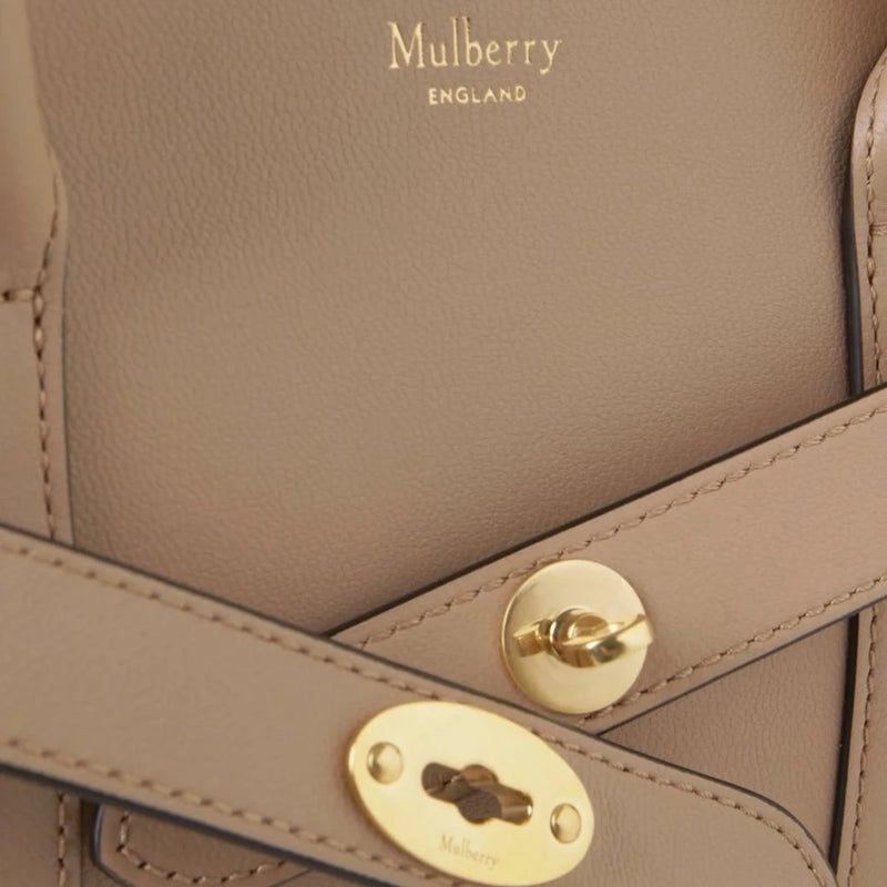Mulberry Small Zipped Bayswater Maple Micro Grain