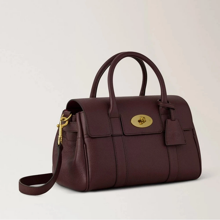 Mulberry Small Bayswater Satchel Oxblood Small Classic Grain – produktbillede 2