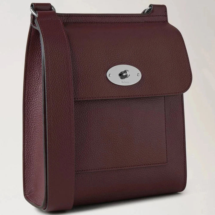 Mulberry Small Antony Black Cherry Small Classic Grain