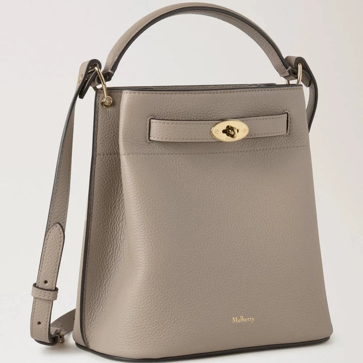 Mulberry Islington Bucket Cashmere Taupe Small Classic Grain