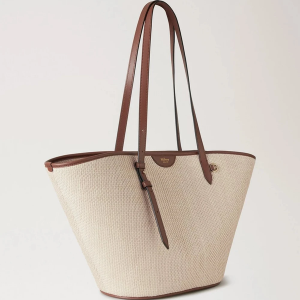 Mulberry Basket Tote Palma Leaf Oak