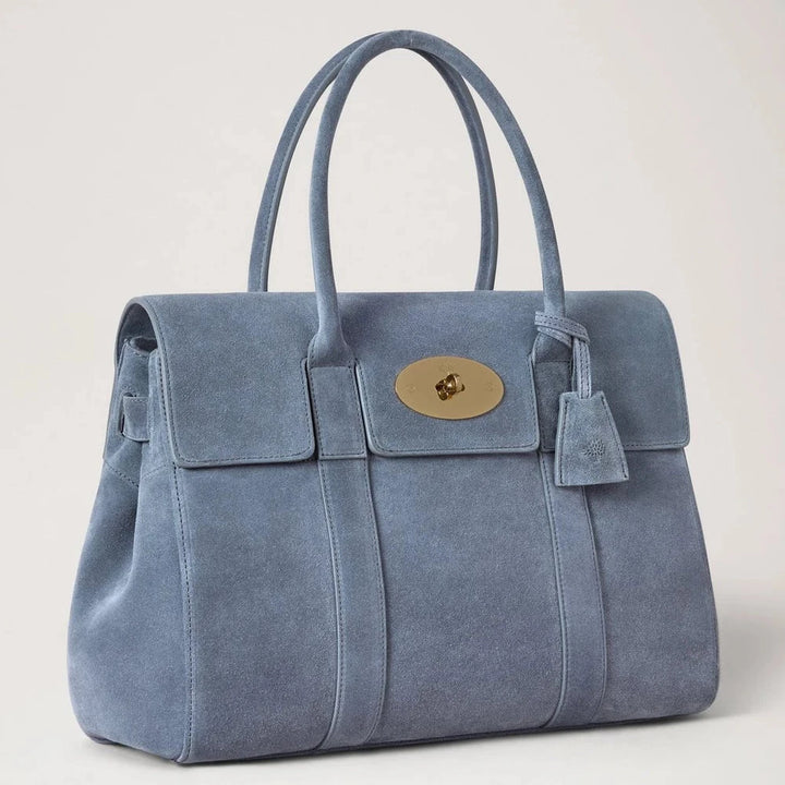 Mulberry Bayswater Suede Foggy Grey