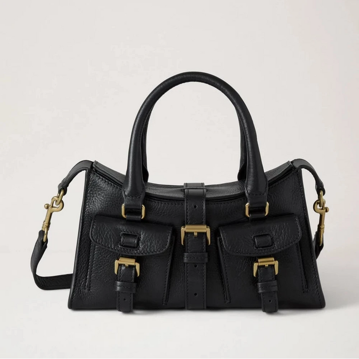 Mulberry Mini Roxanne High Shine Leather Black