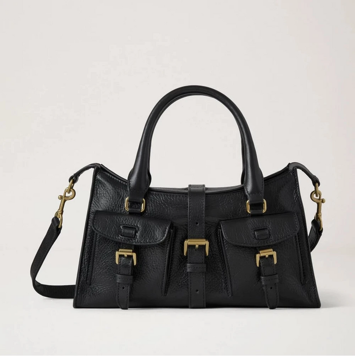 Mulberry Small Roxanne High Shine Leather Black