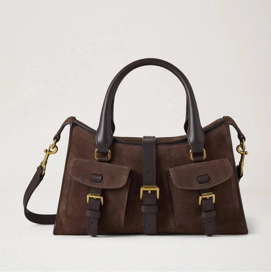 Mulberry Small Roxanne Chocolate Suede