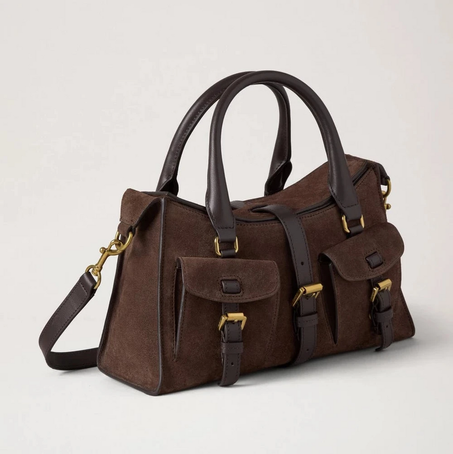 Mulberry Small Roxanne Chocolate Suede