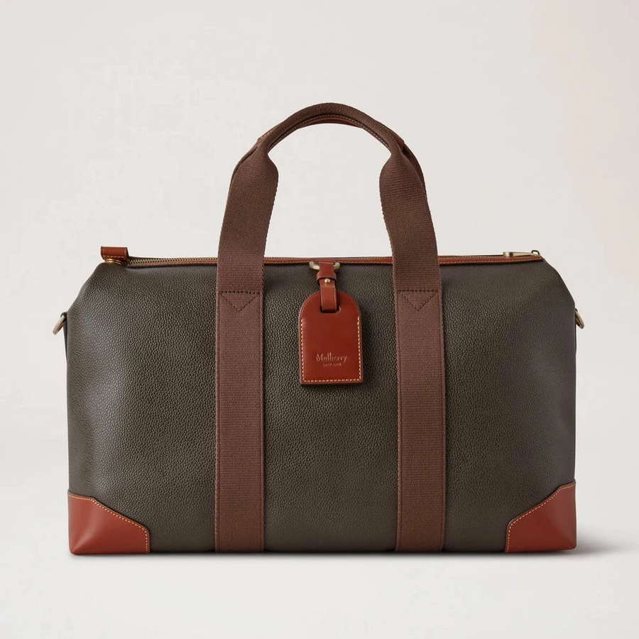 Mulberry Heritage Day Clipper Mole & Cognac Printed BioVeg Scotchgrain