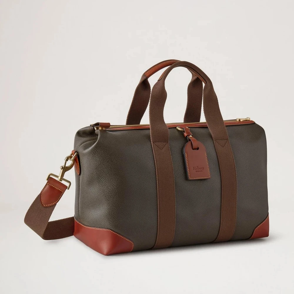 Mulberry Heritage Day Clipper Mole & Cognac Printed BioVeg Scotchgrain