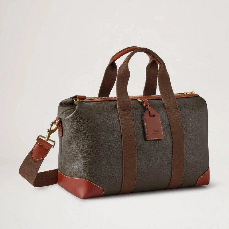 Mulberry Heritage Day Clipper Mole & Cognac Printed BioVeg Scotchgrain