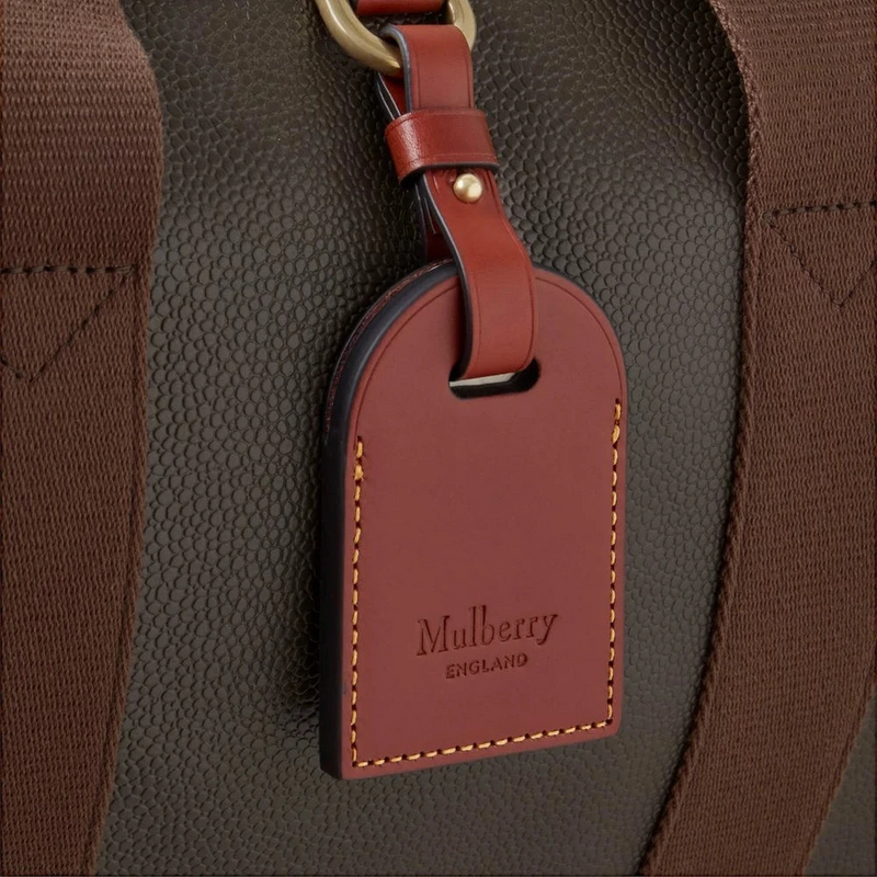Mulberry Heritage Day Clipper Mole & Cognac Printed BioVeg Scotchgrain