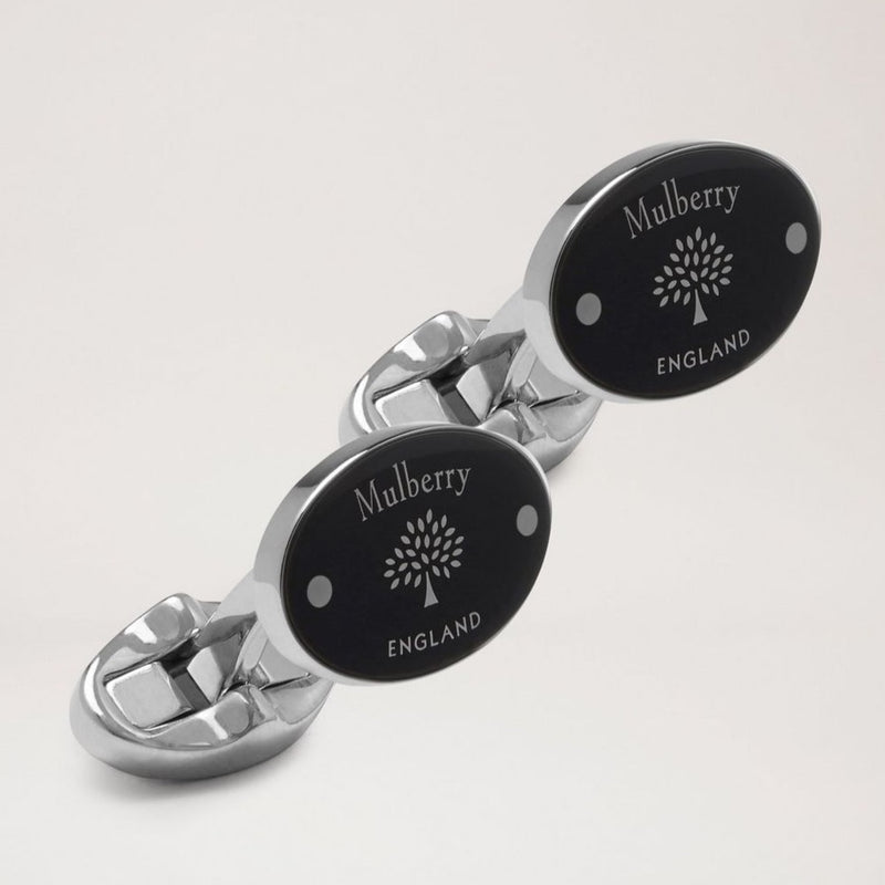 Mulberry Oval Tree and Rivet Cufflinks